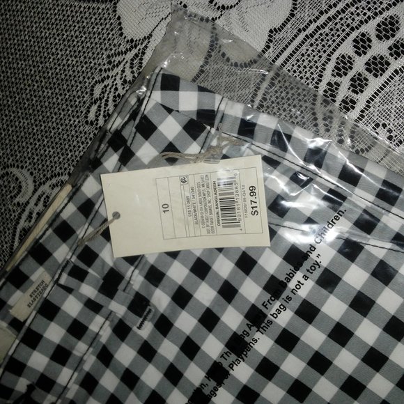 A New Day Women's Gingham High Rise Chino Shorts - Picture 9 of 9